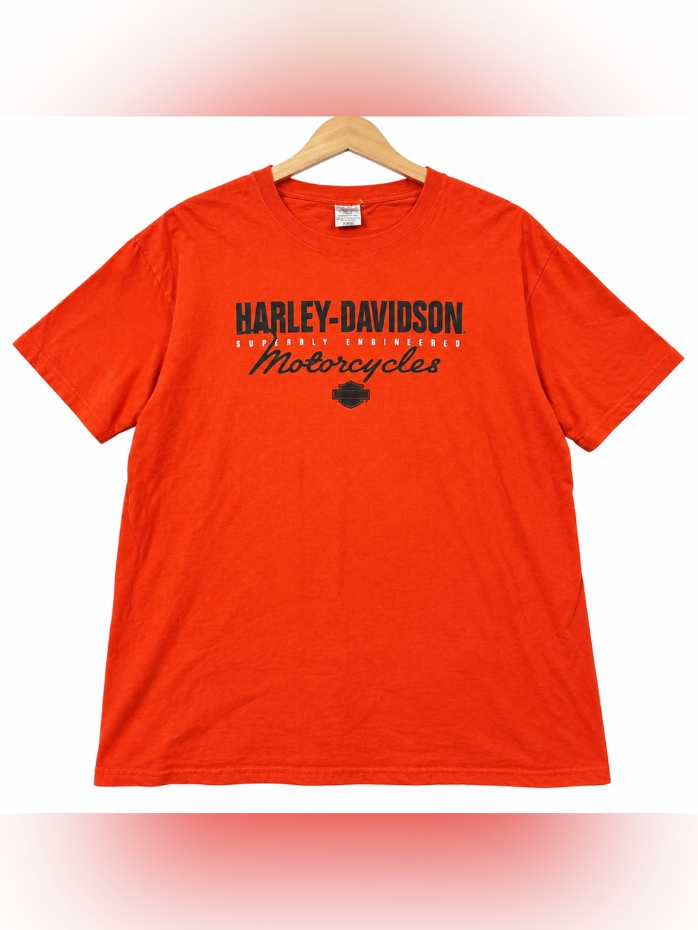 Harley-Davidson Grand Cayman Orange Motorcycle Graphic T-Shirt XL